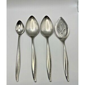 Oneidacraft Deluxe Textura VTG Stainless Misc Bundle of 4 Serving pcs 2473